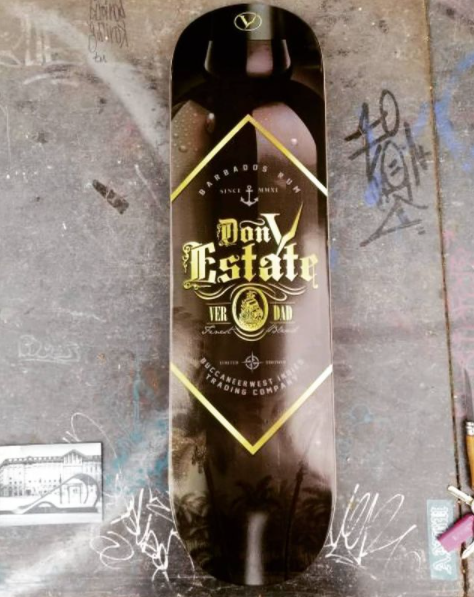 Don Estate Black 8.375" Skateboard Deck