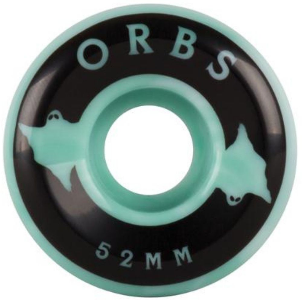 Orbs Specters Swirls 99a Teal/White 52mm Skateboard Wheels