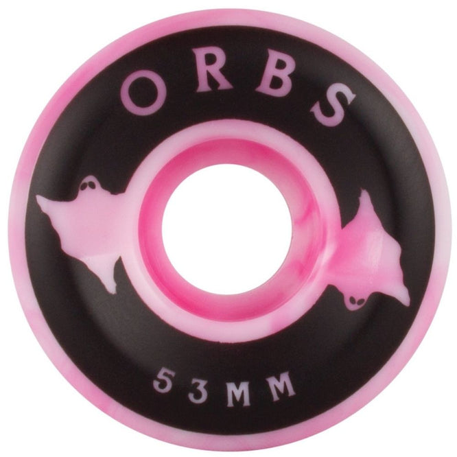 Orbs Specters Swirls 99a Rose/Blanc 53mm Roues de Skateboard