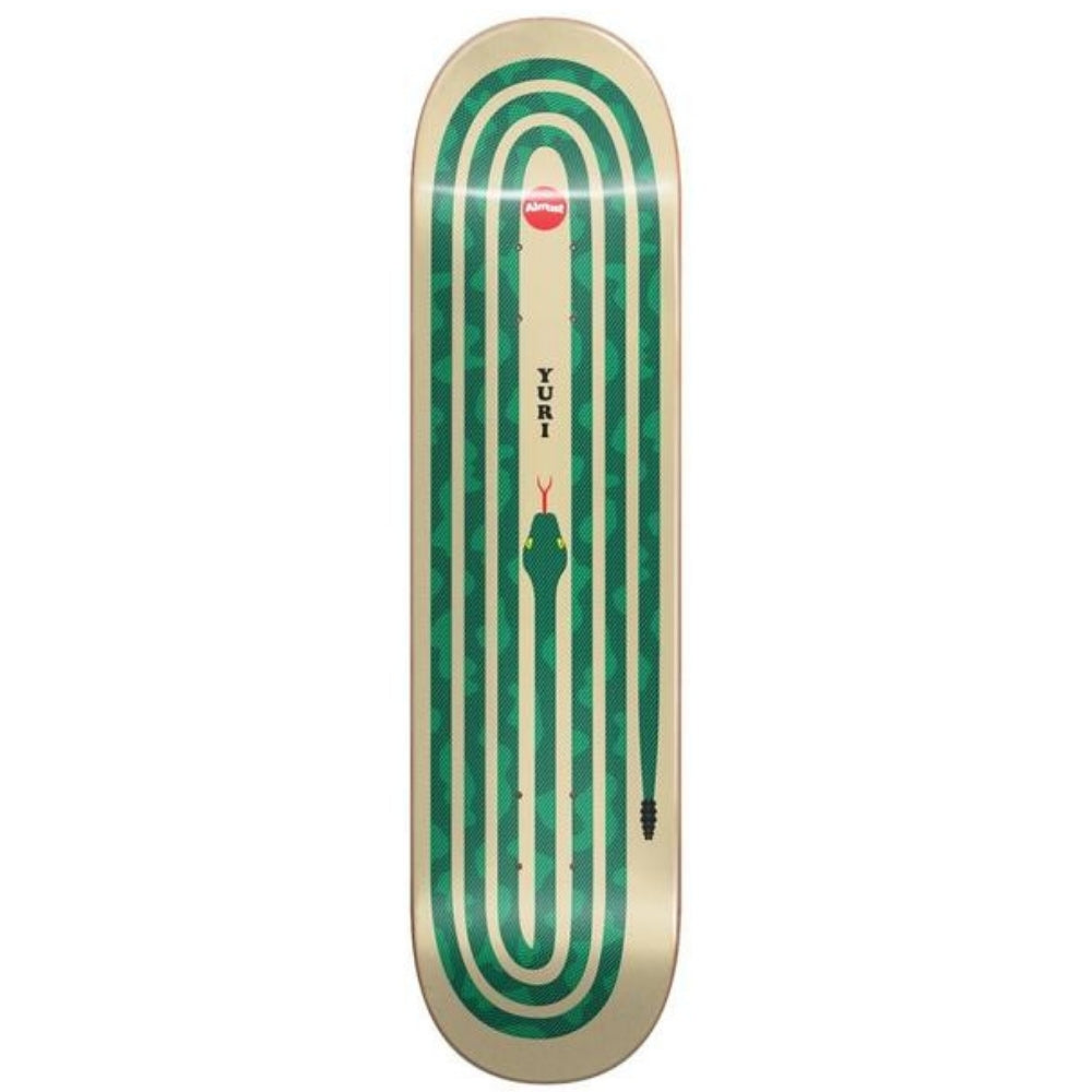 Yuri Snake Pit R7 Green 8.375" Skateboard Deck