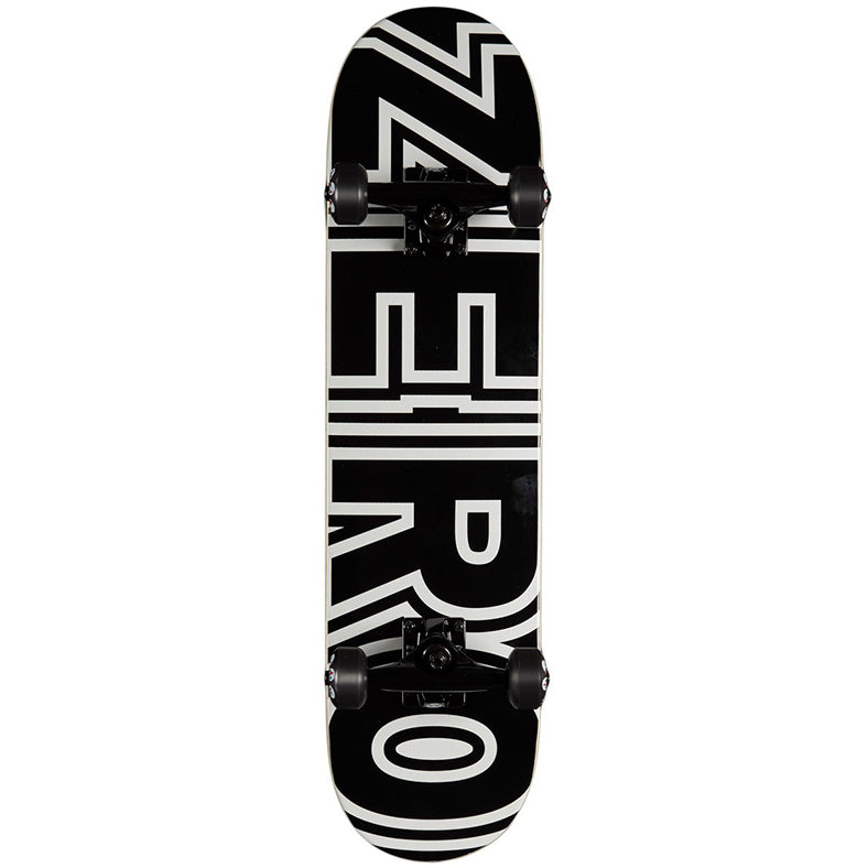 Bold Black/White 7.25" Complete Skateboard