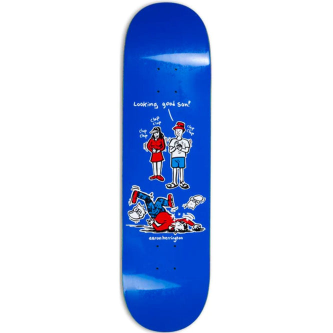 Aaron Herrington Looking Good Son Blue 8.375" Skateboard Deck