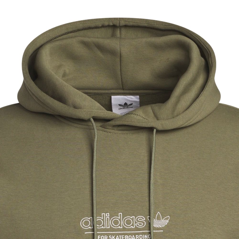 4.0 Strike Through Hoodie Olive Strata / Core White
