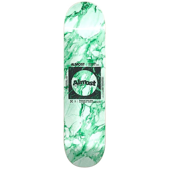 Minimal Marble Super Sap R7 Light Green 8.25" Skateboard Deck