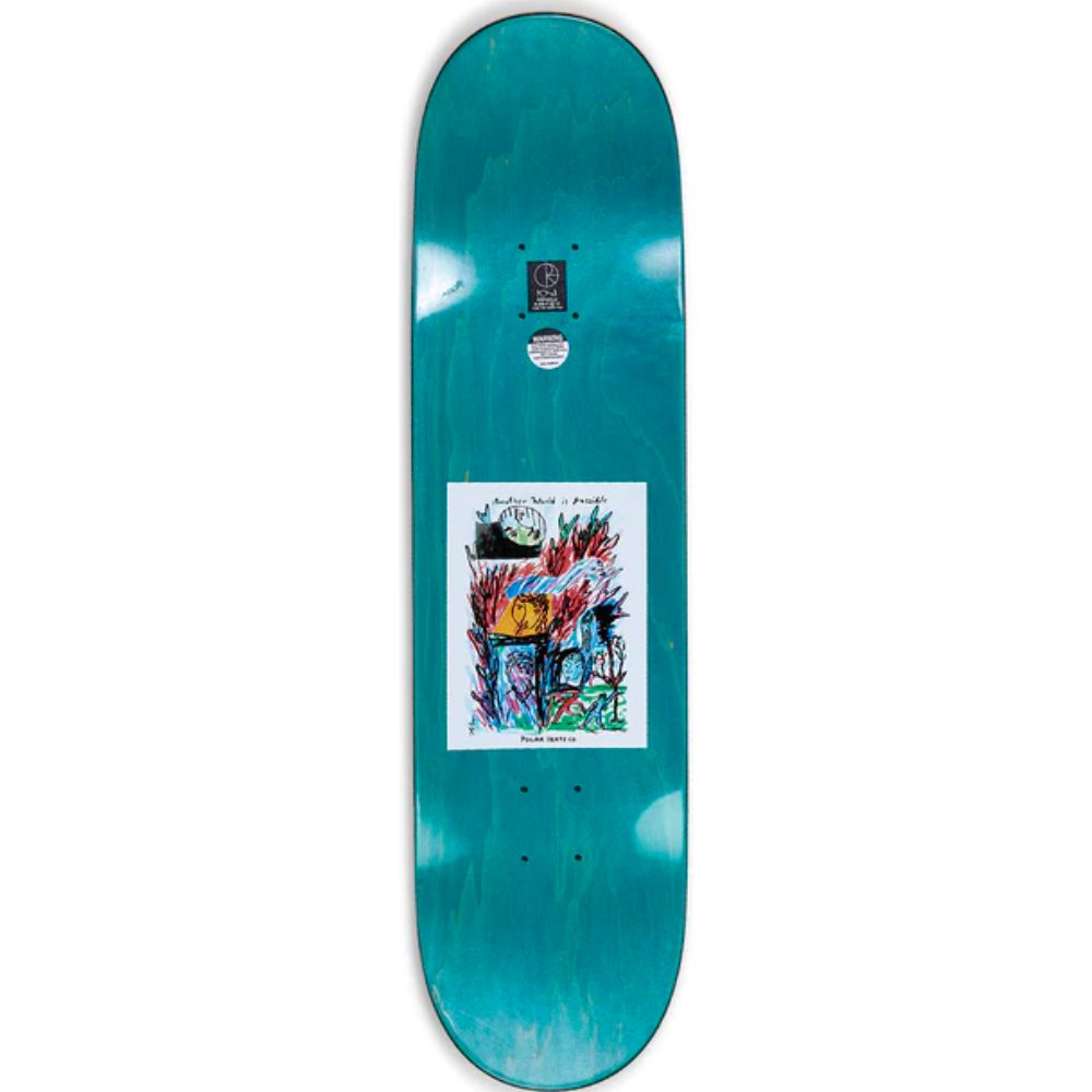 Another World Is Possible 8.75" White Skateboard Deck