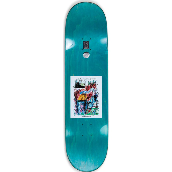 Un autre monde est possible 8.75" Blanc Skateboard Deck