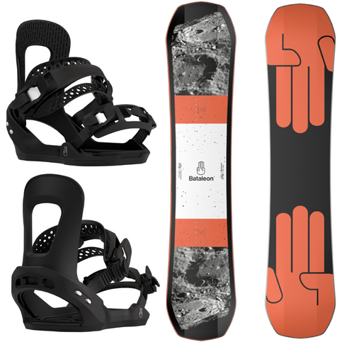 Kids Stuntwood 140W 2023 Snowboard + Stuntwood Snowboard Bindings
