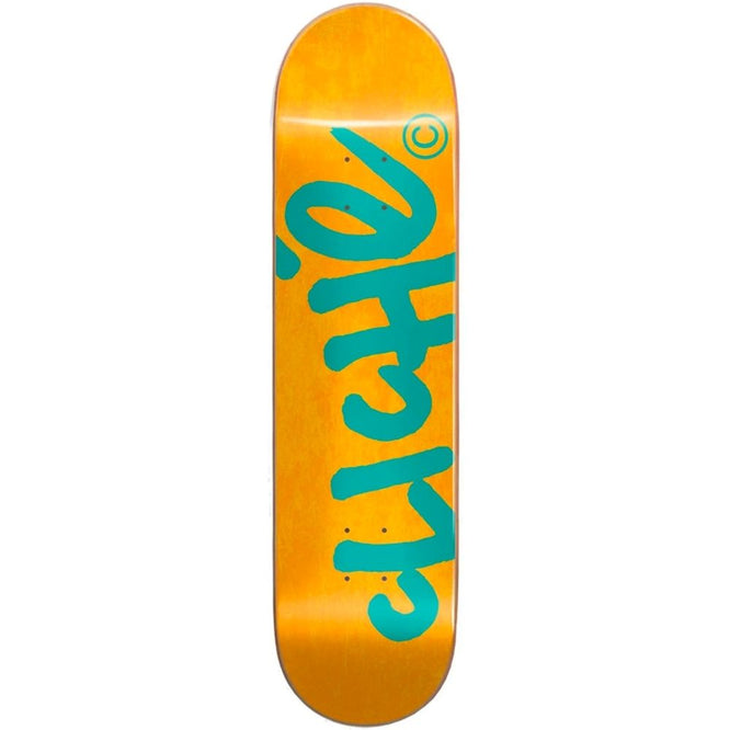 Handwritten RHM Orange/Teal 8.0" Skateboard Deck