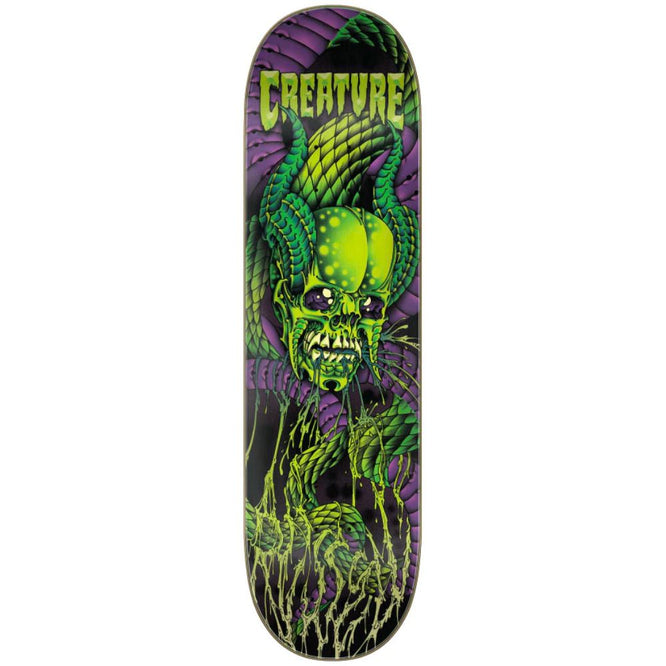 Russell Serpent Skull Black/Green/Purple 8.6" Skateboard Deck