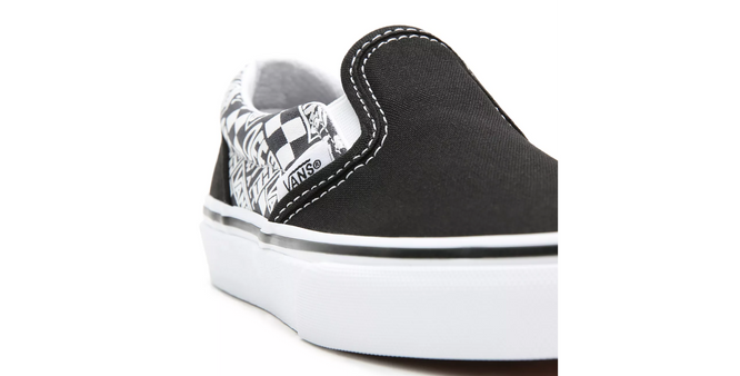 Kids Classic Slip-On Off The Wall Noir/Asphalte