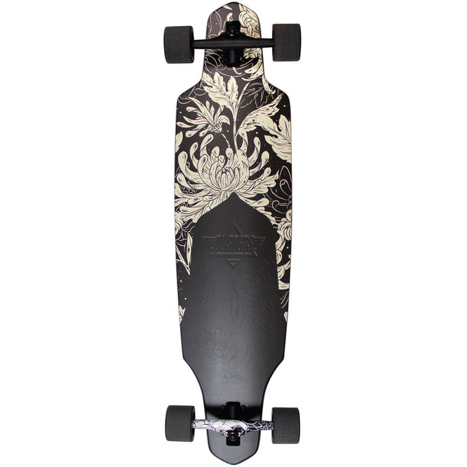 Channel Blooming Black/White 38" Complete Longboard
