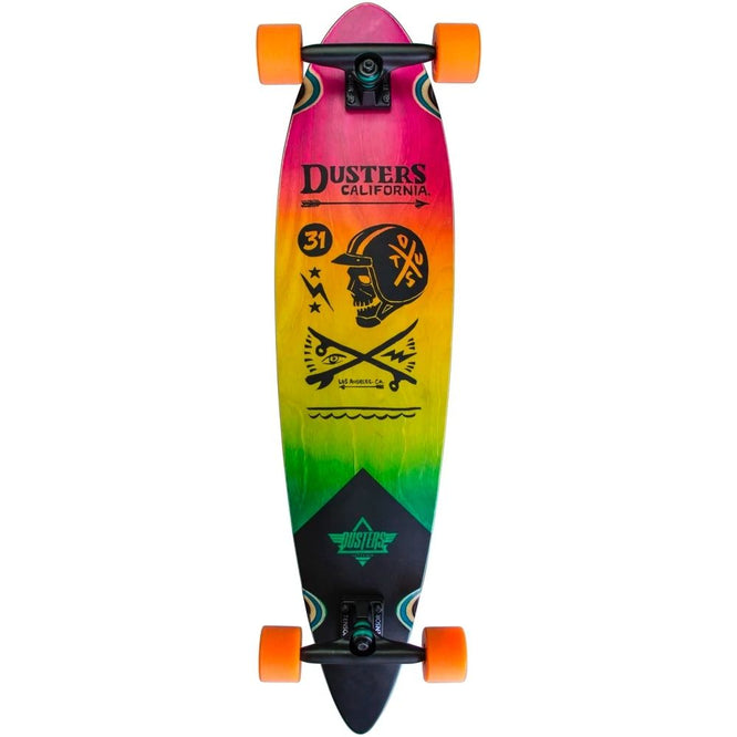 Moto Fades Pink/Orange/Teal 37" Complete Longboard