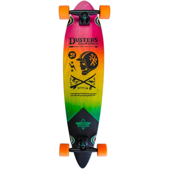 Moto Fades Pink/Orange/Teal 37" Complete Longboard