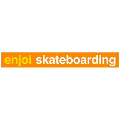 Skateboarding Orange Sticker