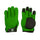 Gants à glissière en cuir rouge