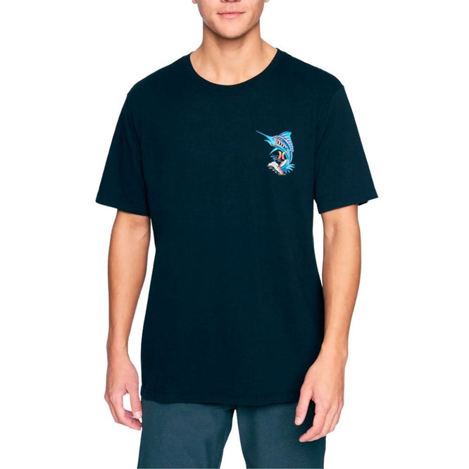 Everyday Washed Trippy Fish T-shirt Black