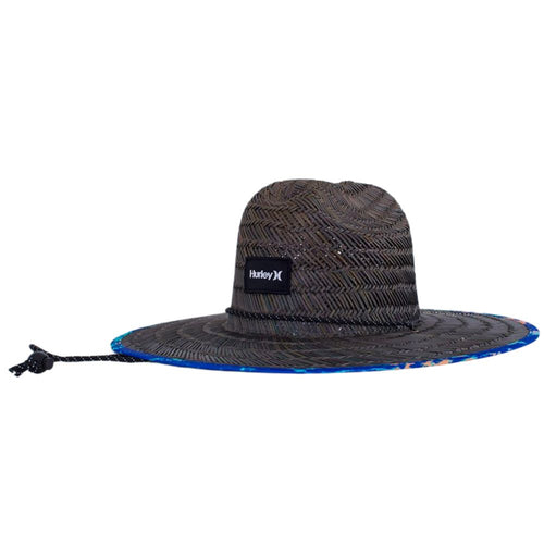 Chapeau de paille Java bleu