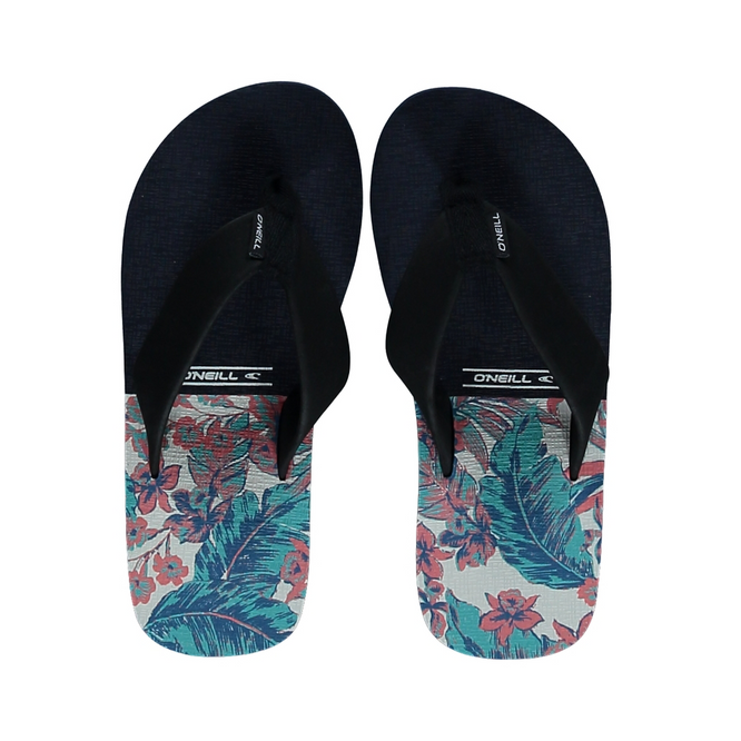 FB Imprint Pattern Flip Flop White AOP