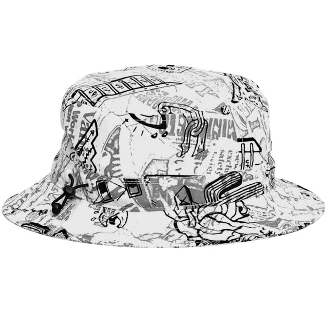 Kevin Peraza Bucket Hat Blanc/Noir