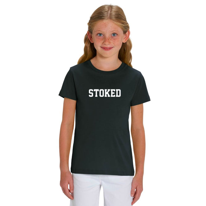 Kids Maxi Script T-Shirt Black
