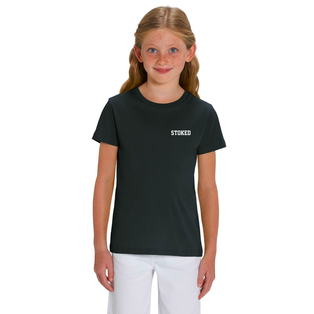 Kids Mini Script T-Shirt Black