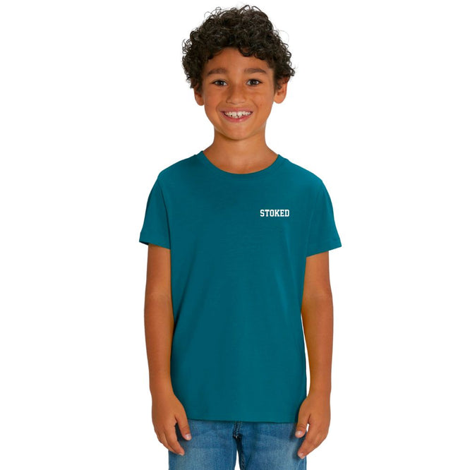 Kids Mini Script T-Shirt Ocean Depth