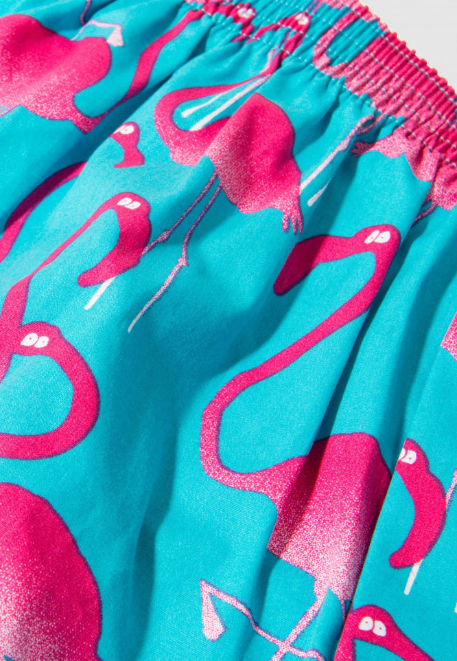Flamingos Boxershorts Turquoise