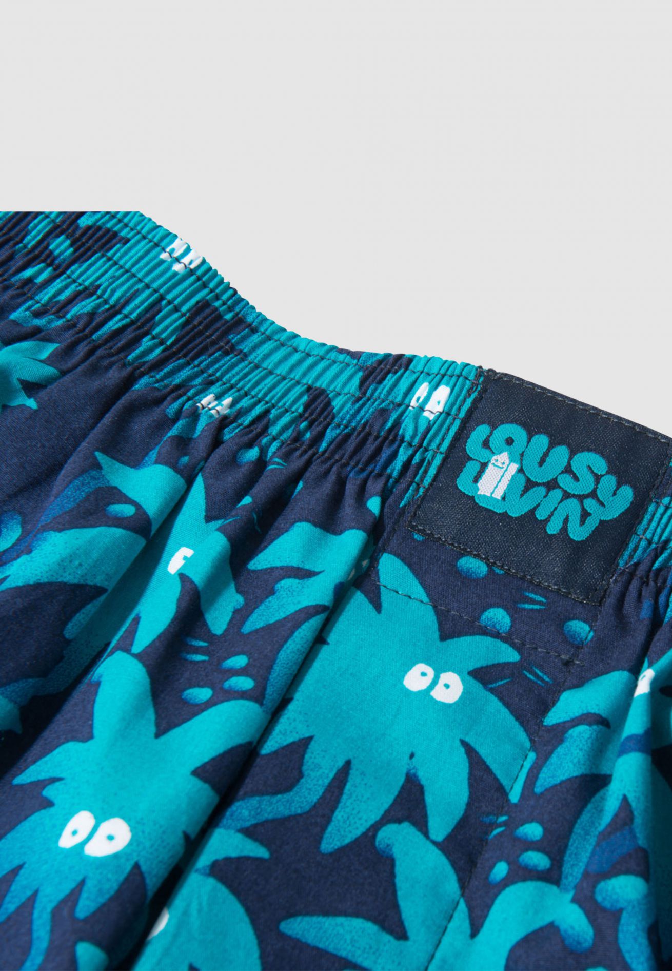 Palm Boxer Briefs Navy