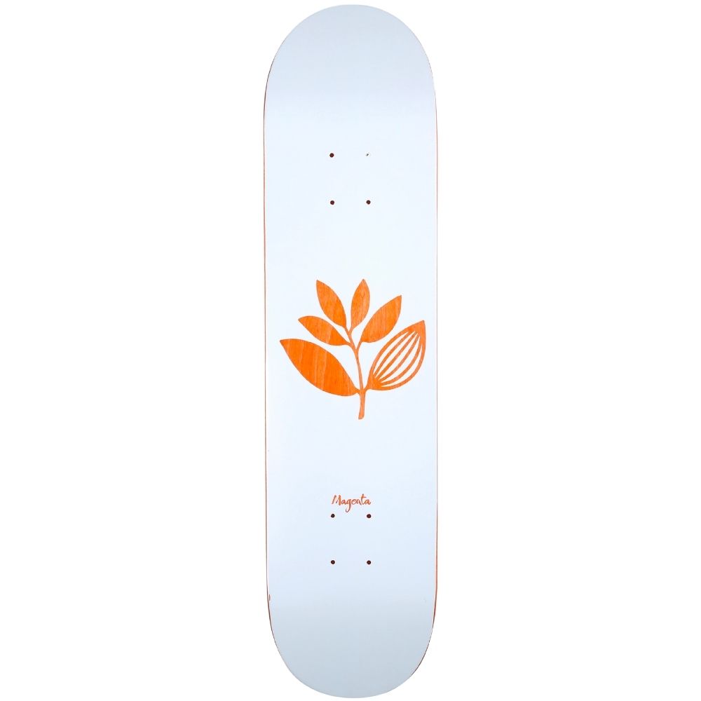 Wood Plant Team White/Orange 8.125" Skateboard Deck