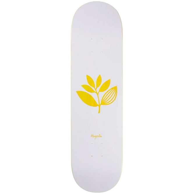 Wood Plant Team White/Yellow Skateboard Deck