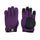 Gants à glissière en cuir rouge