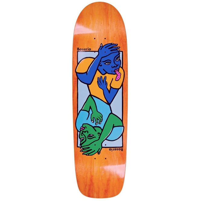 Boserio Double Head Red 8.75" Surf Jr Skateboard Deck