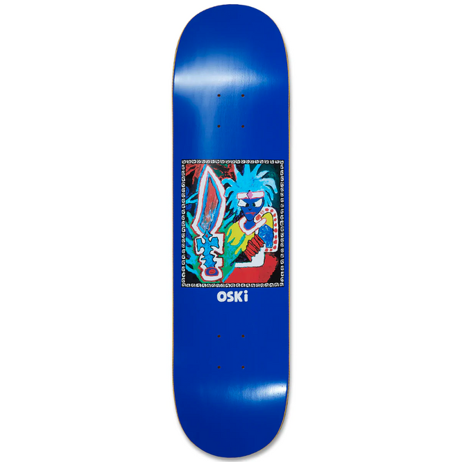 Oskar Rozenberg Tribal Chief 8.0" Bleu Skateboard Deck