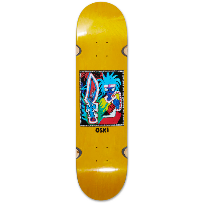 Oskar Rozenberg Chef Tribal WW 8.375" Jaune Skateboard Deck