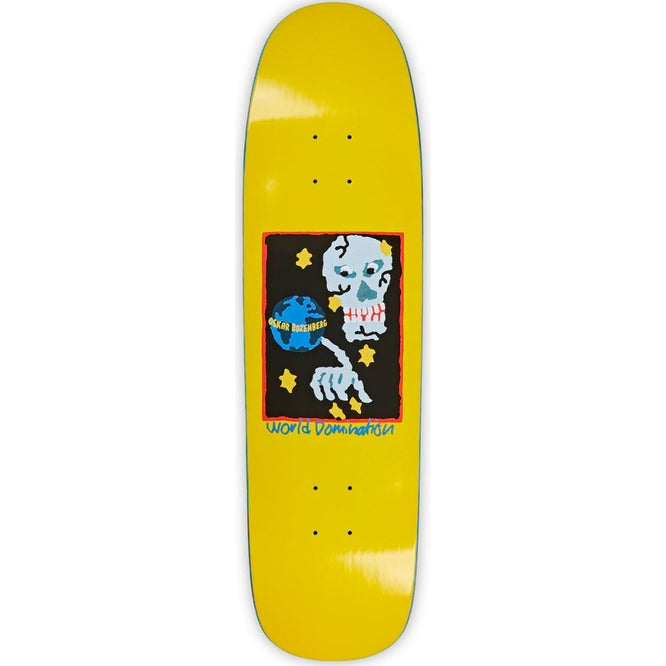Oskar Rozenberg World Domination Yellow P9 8.625" Skateboard Deck
