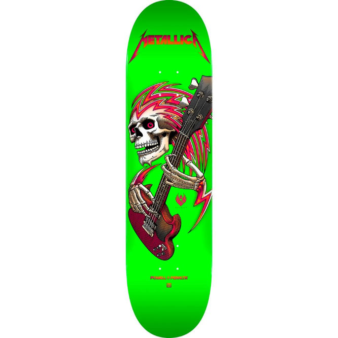 Metallica Collab Flight Lime Green 9.0" Skateboard Deck