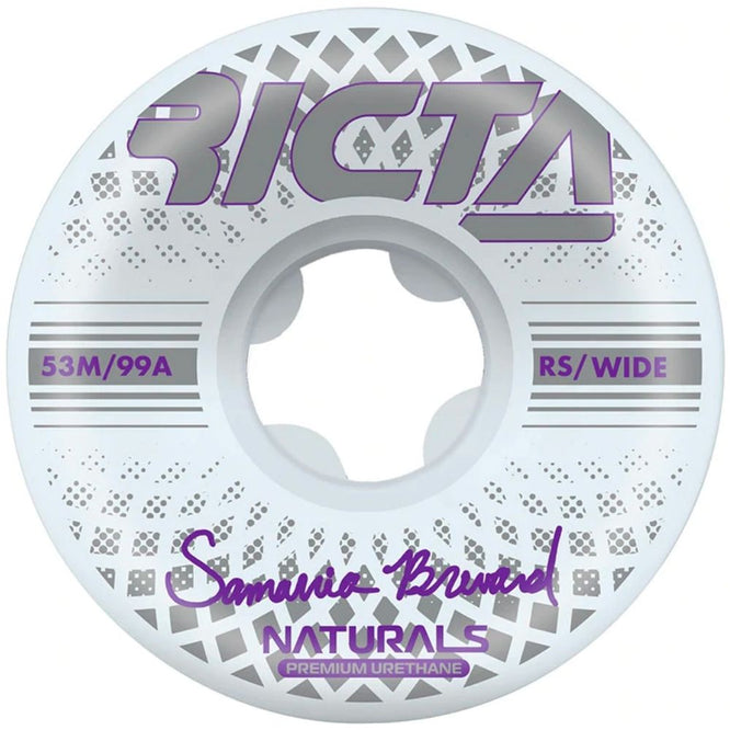 Ortiz Geo Naturals Blanc/Violet 99a 53mm Roues de Skateboard