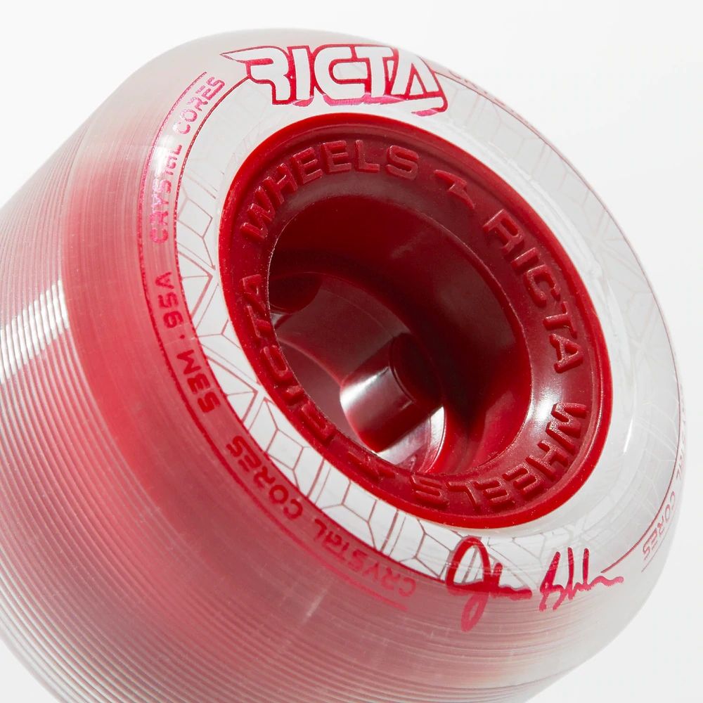 Shanahan Crystal Cores 95a 53mm Red/Clear Skateboard Wheels