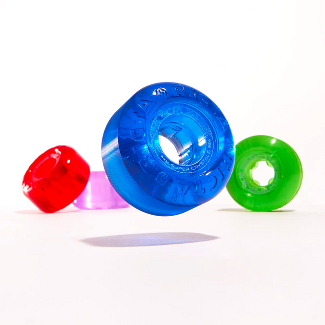 Super Crystals Trans Purple/Green/Blue/Red 95a 54mm Roues de Skateboard