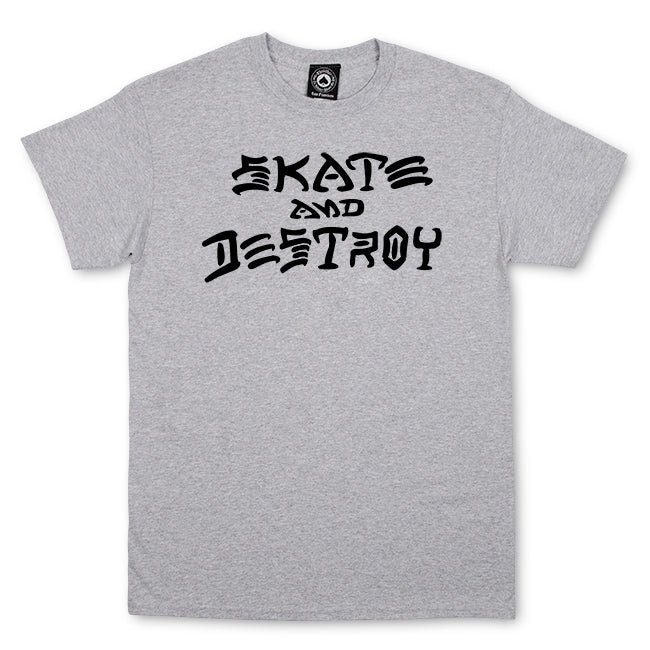 T-shirt Skate and Destroy gris