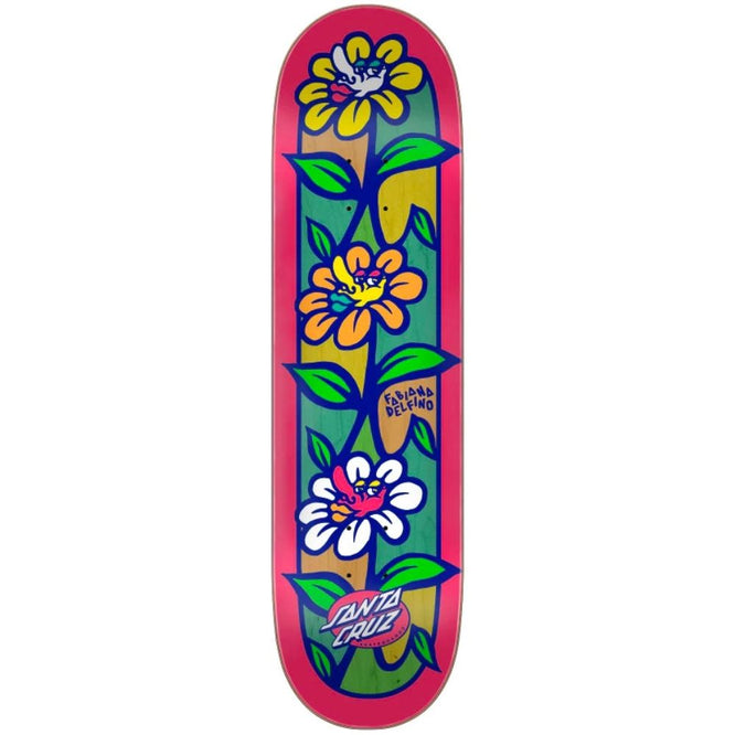Delfino Flower Crew VX Pink 8.25" Skateboard Deck