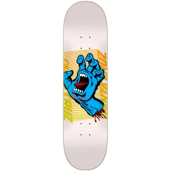 Split Hand White 8.25" Skateboard Deck