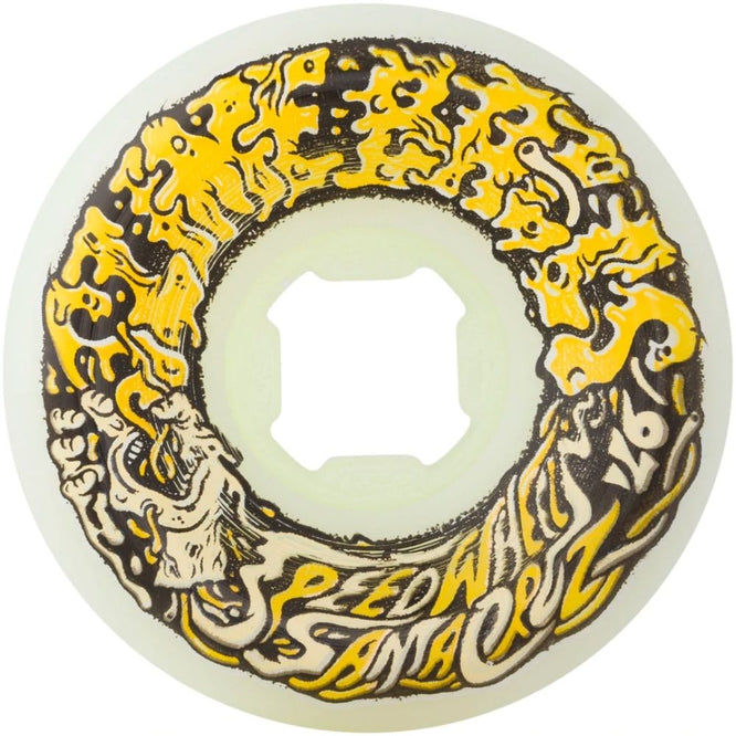Vomit Mini II White/Yellow 97a 56mm Skateboard Wheels