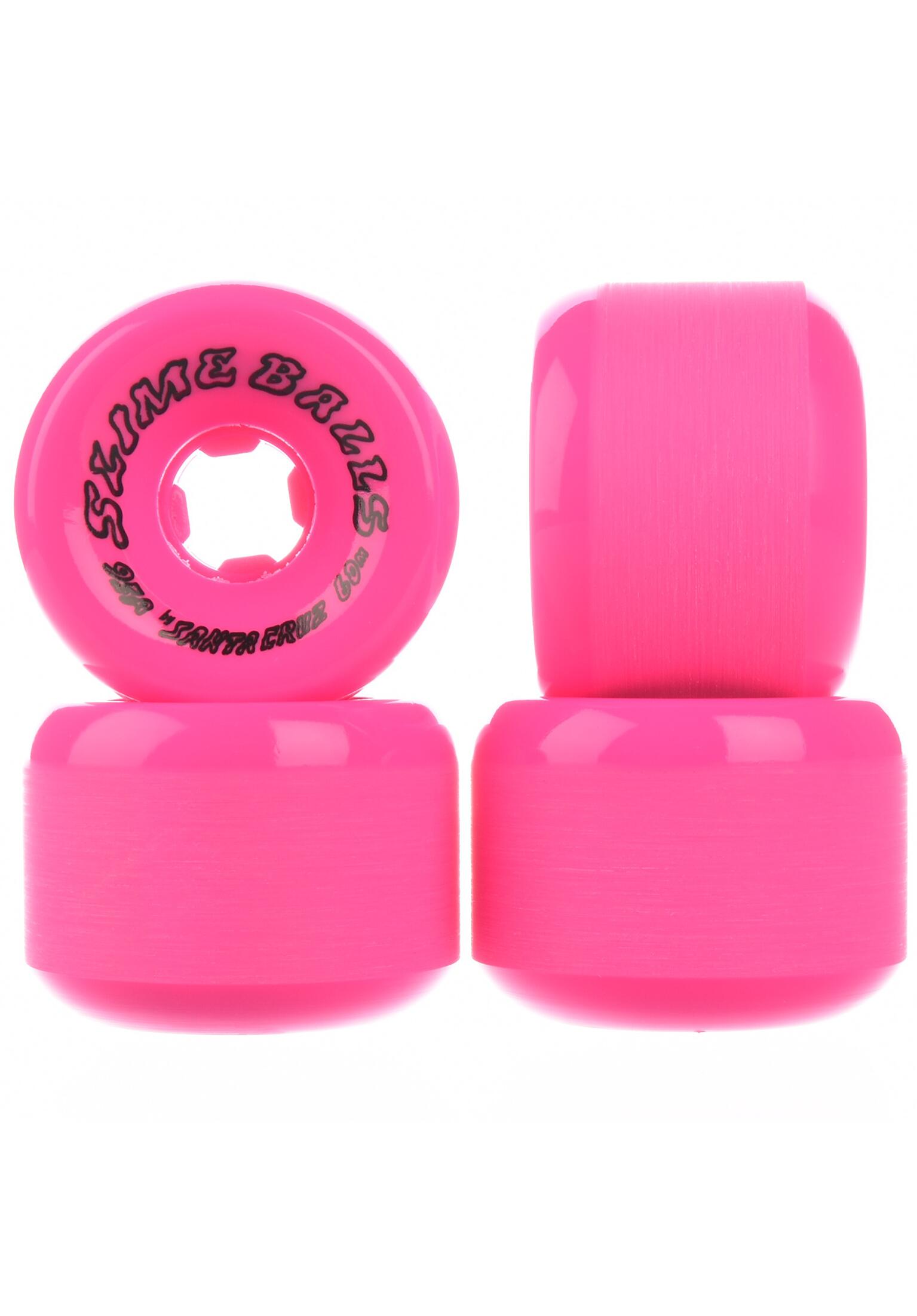 Slime Balls Scudwads Vomits Neon Pink 95a 60mm Skateboard Wheels
