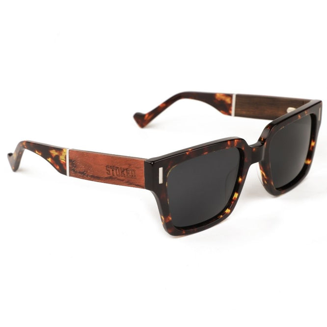 Tetuan Acetate Tortoise Sunglasses + Grey Lens