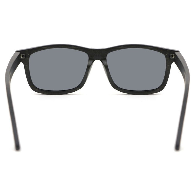 Classic Black Bamboo + Grey Lens