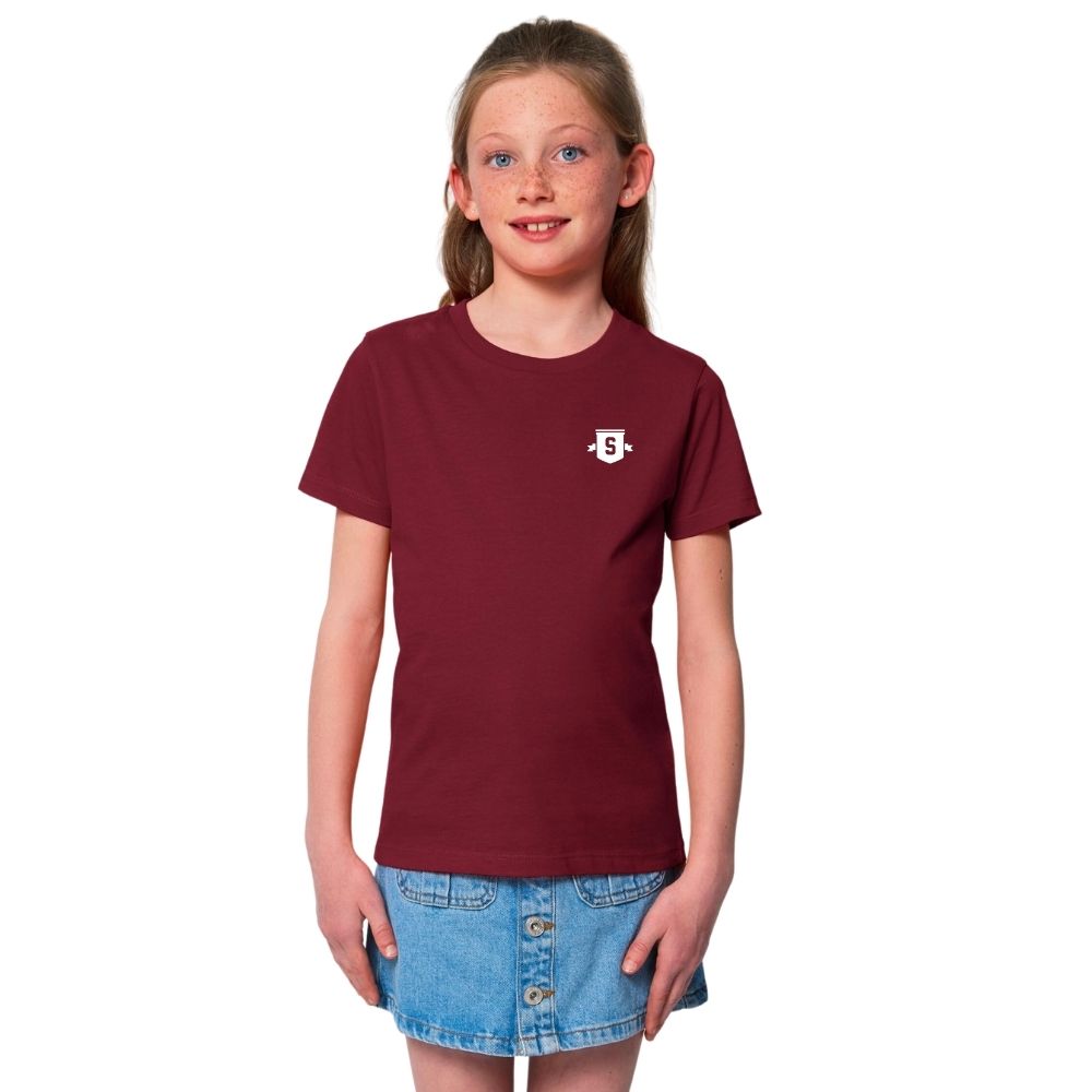 Mini T-Shirt Bouclier Enfants Bourgogne