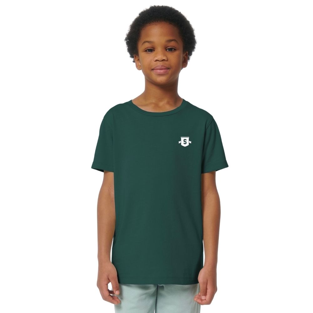 Kids Mini Shield T-Shirt Glazed Green