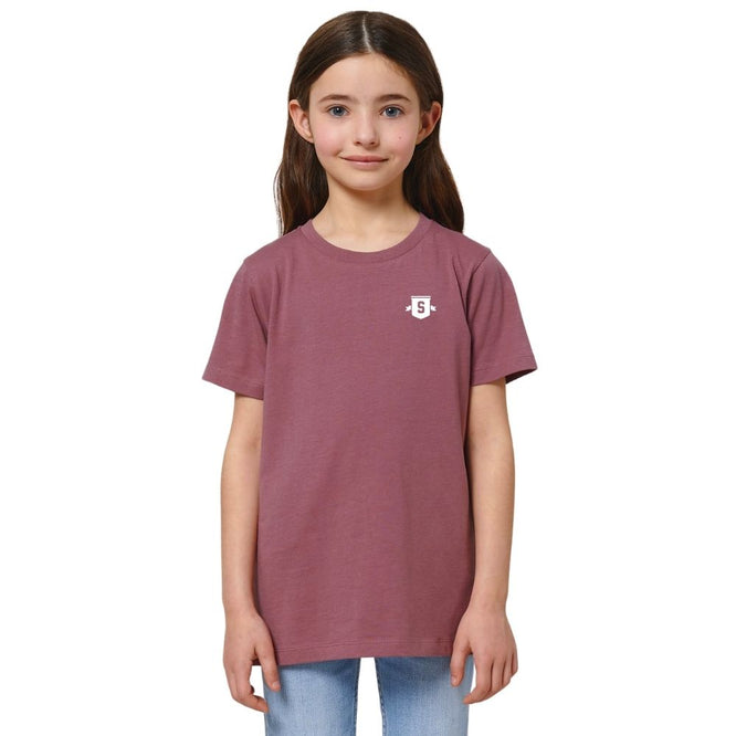 Kids Mini Shield T-Shirt Hibiscus Rose