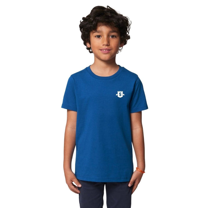 Mini T-Shirt Bouclier Enfants Majorelle Bleu